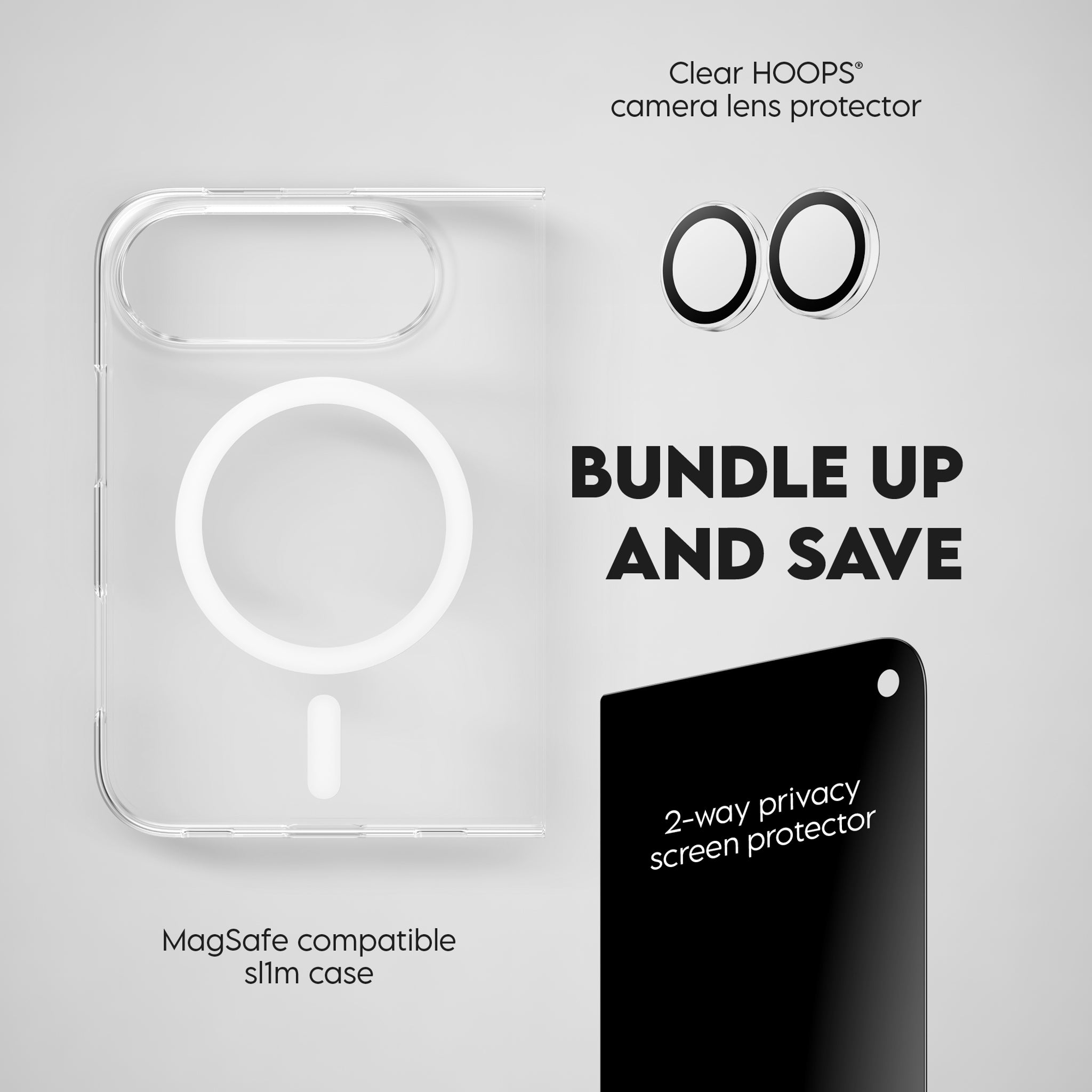 PanzerGlass® | CARE™ by PanzerGlass® 3-in-1 Flagship Privacy Set iPhone Duo